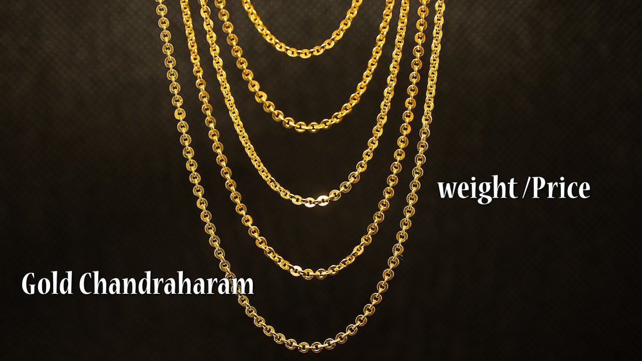 Gold Chandraharam with weight and price | Review on Chandra Haram Totaram Jewelers  