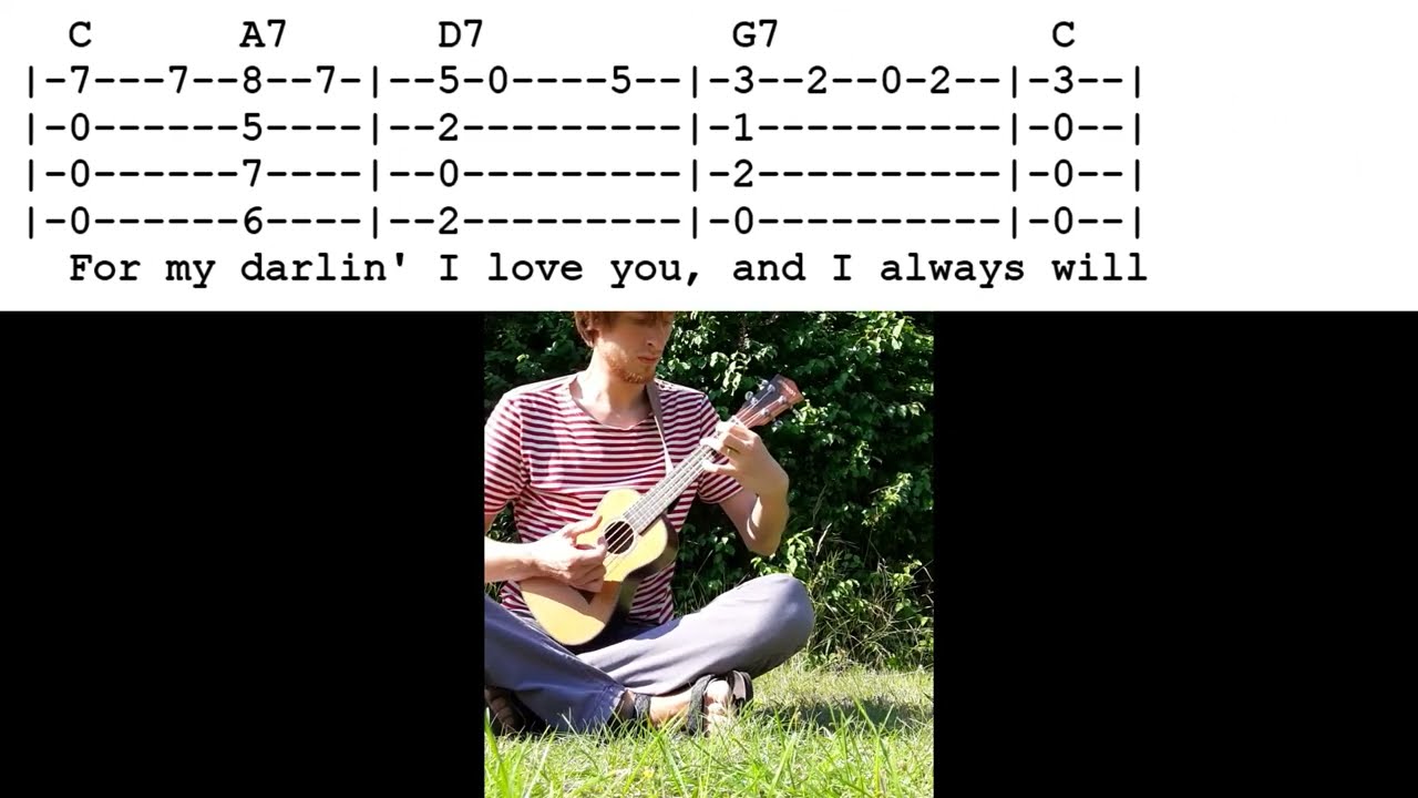 Lekce ukulele - Love me Tender (propojení akordů s melodií)