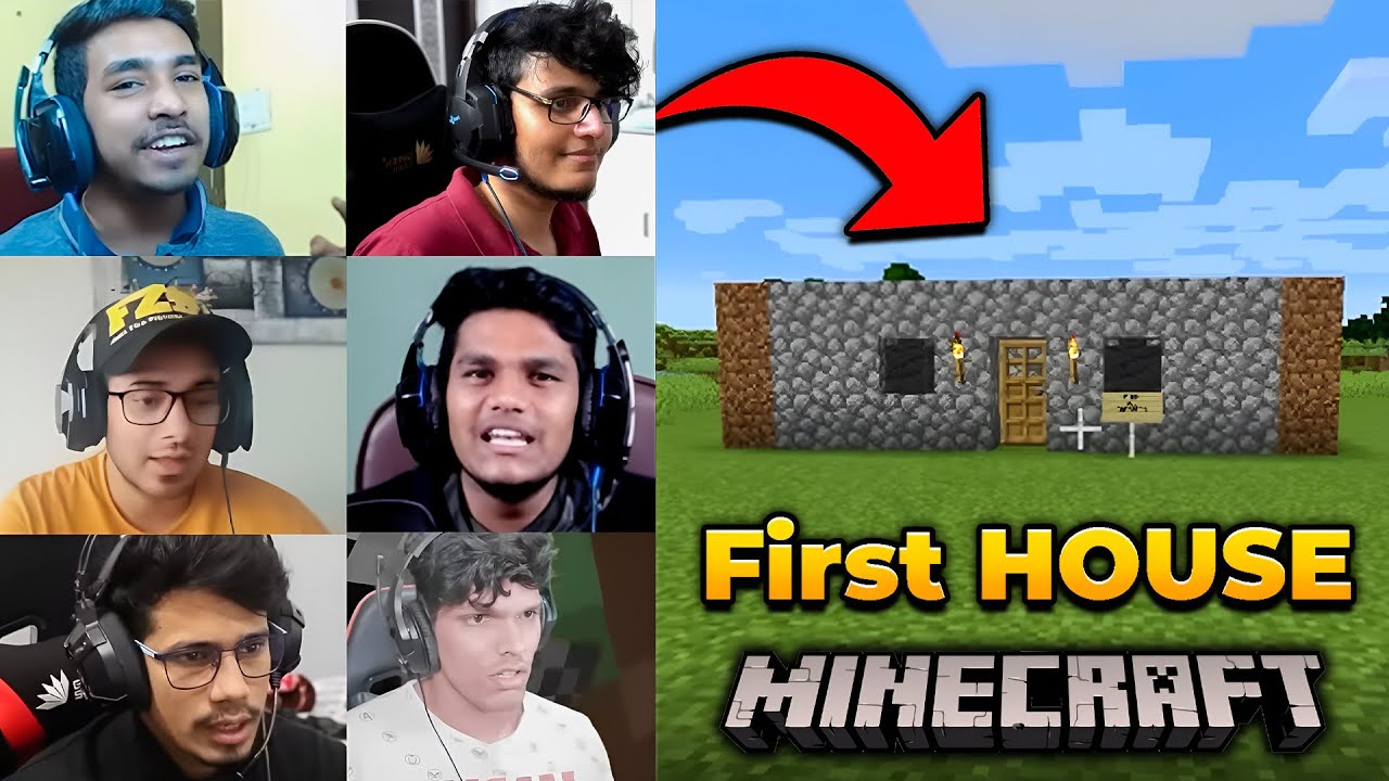 Indian Gamers FIRST HOUSE in MINECRAFT ! 😱