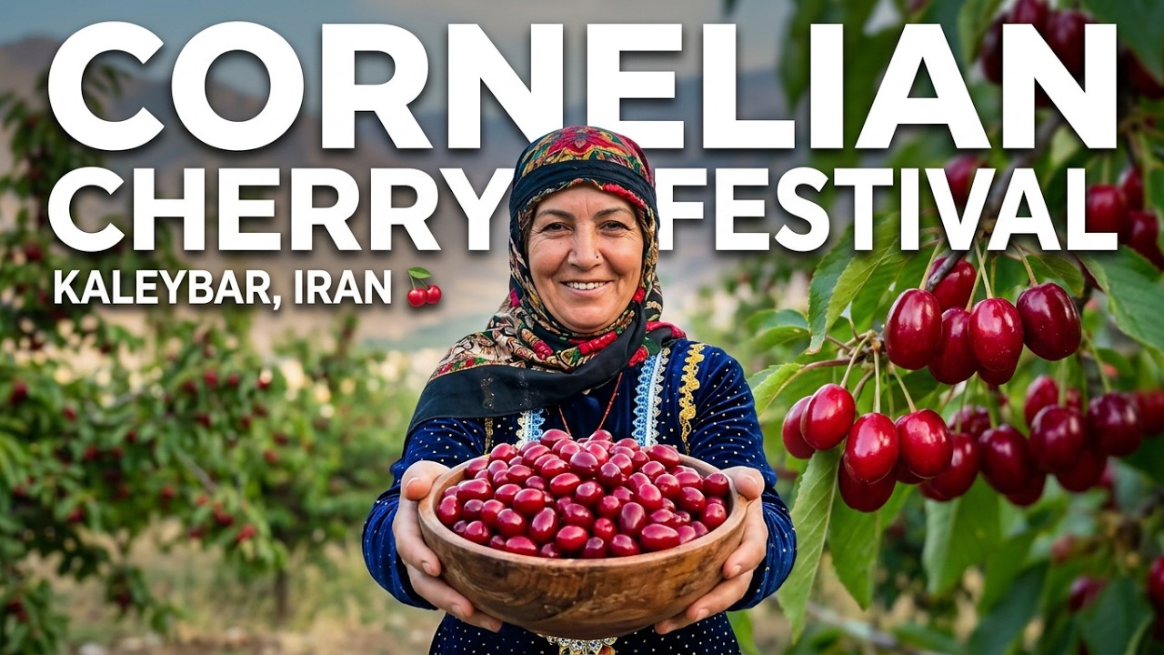 Cornelian Cherry Festival in Kaleybar, Iran 🍒 | Garadagh’s Hidden Paradise- Azerbaijan.