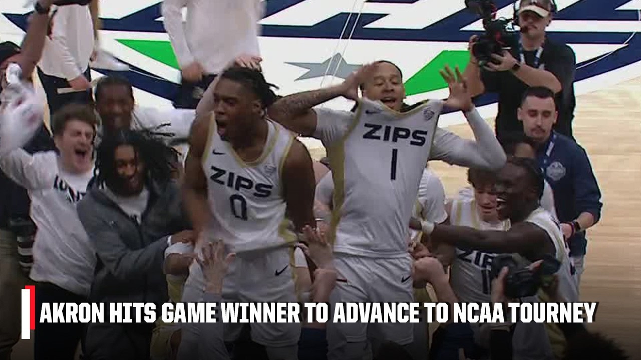 GAME WINNER 🤯 Akron wins the MAC title in the FINAL SECONDS to advance to NCAA Tournament | ESPN CBB