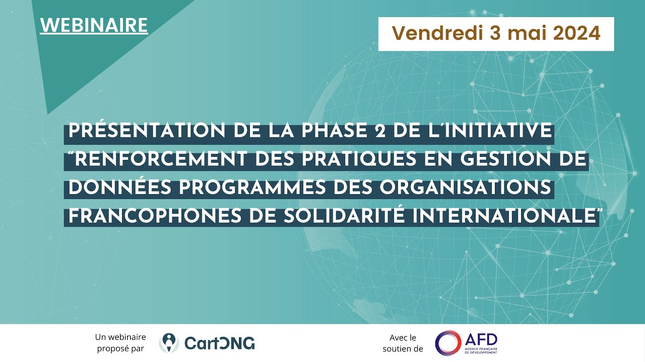 Renforcement des OSC francophones en gestion de données : phase 2