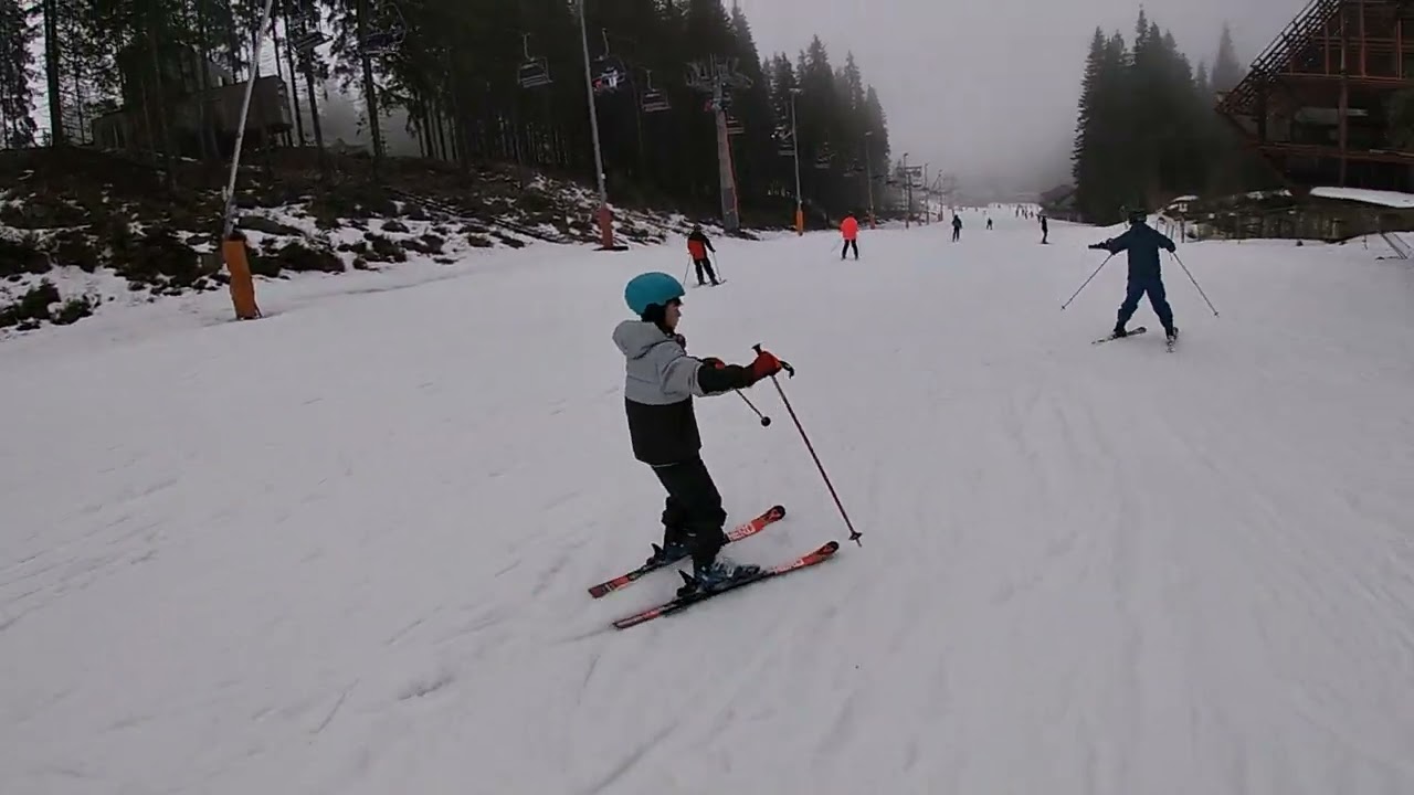 Dexter Day 2 learning to ski Jasna Feb 2026