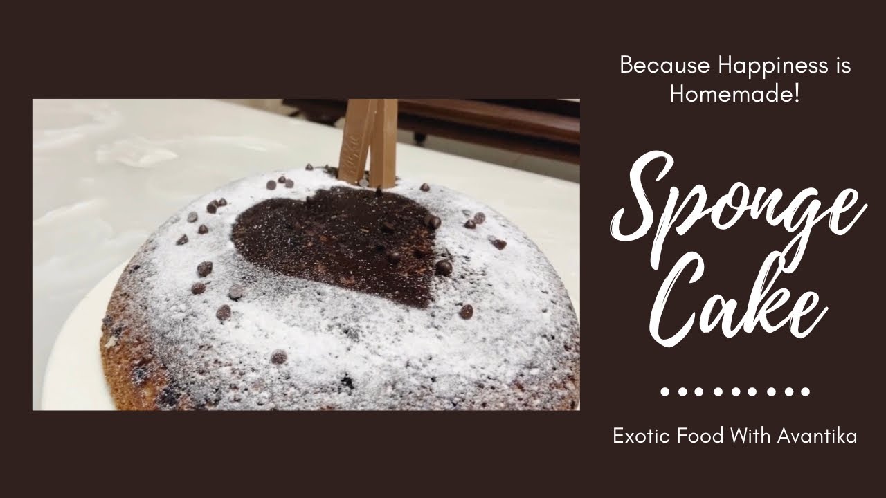 Sponge Cake 😍 | Cake In Pan | Exotic Food With Avantika