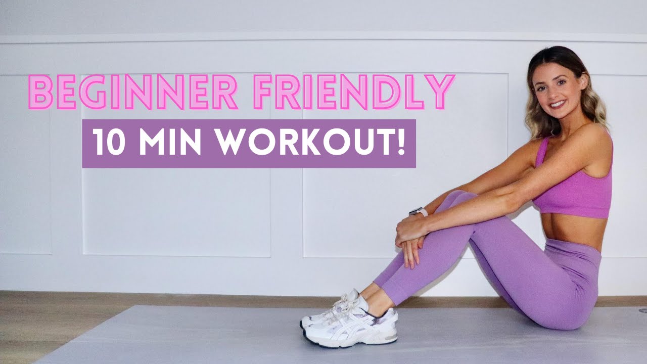 AT HOME BEGINNER WORKOUT!