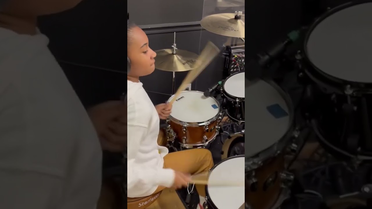 A good drummer in the making