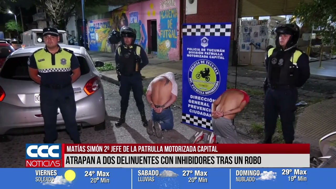 09 Atrapan a dos delincuentes con inhibidores tras un robo