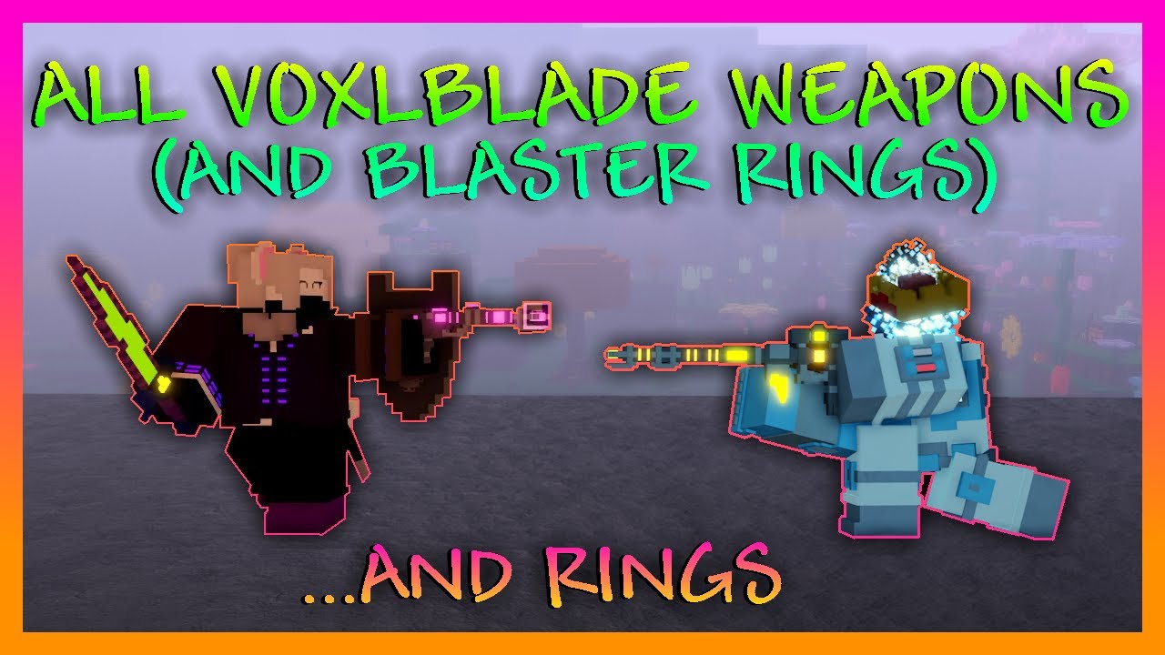ВСЕ НОВОЕ ОРУЖИЕ И КОЛЬЦА VOXLBLADE ЗА 8 МИНУТ | ROBLOX VOXLBLADE