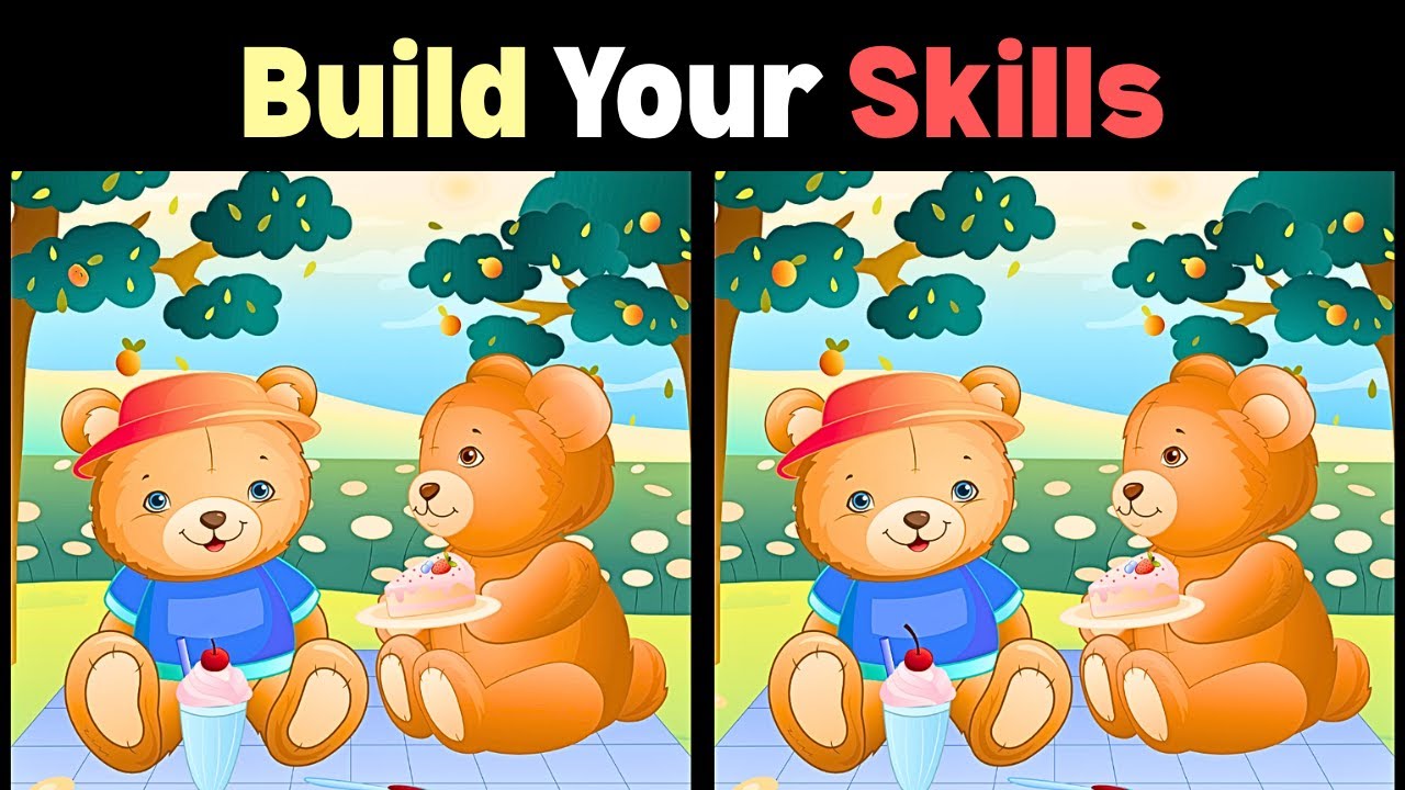 Find the Difference Teddy Bear Romance Edition