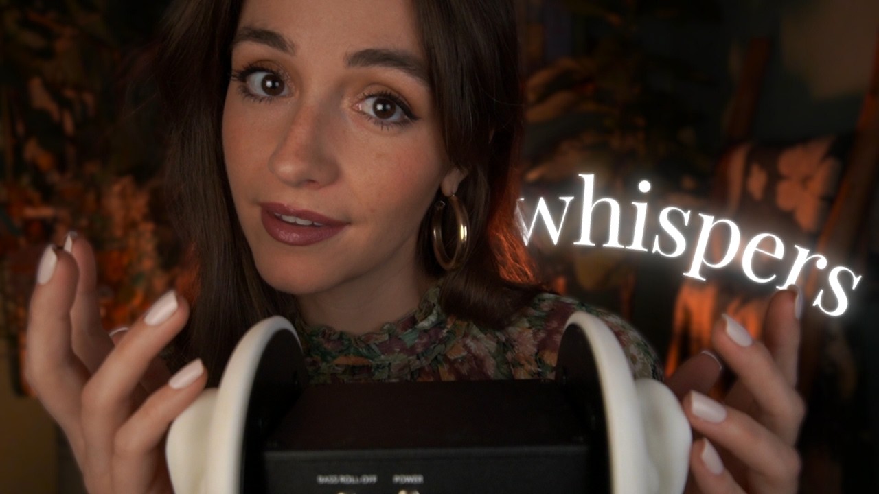 ASMR | Ear Attention and Up-Close Whispers 🤍 for sleep & relaxation 🤍