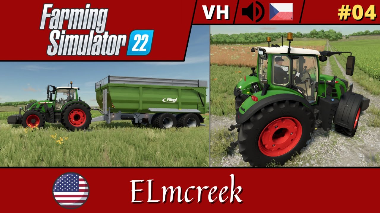Farming Simulator 22 #04 ELMCREEK/ Nový začátek a nové stroje |CZ|