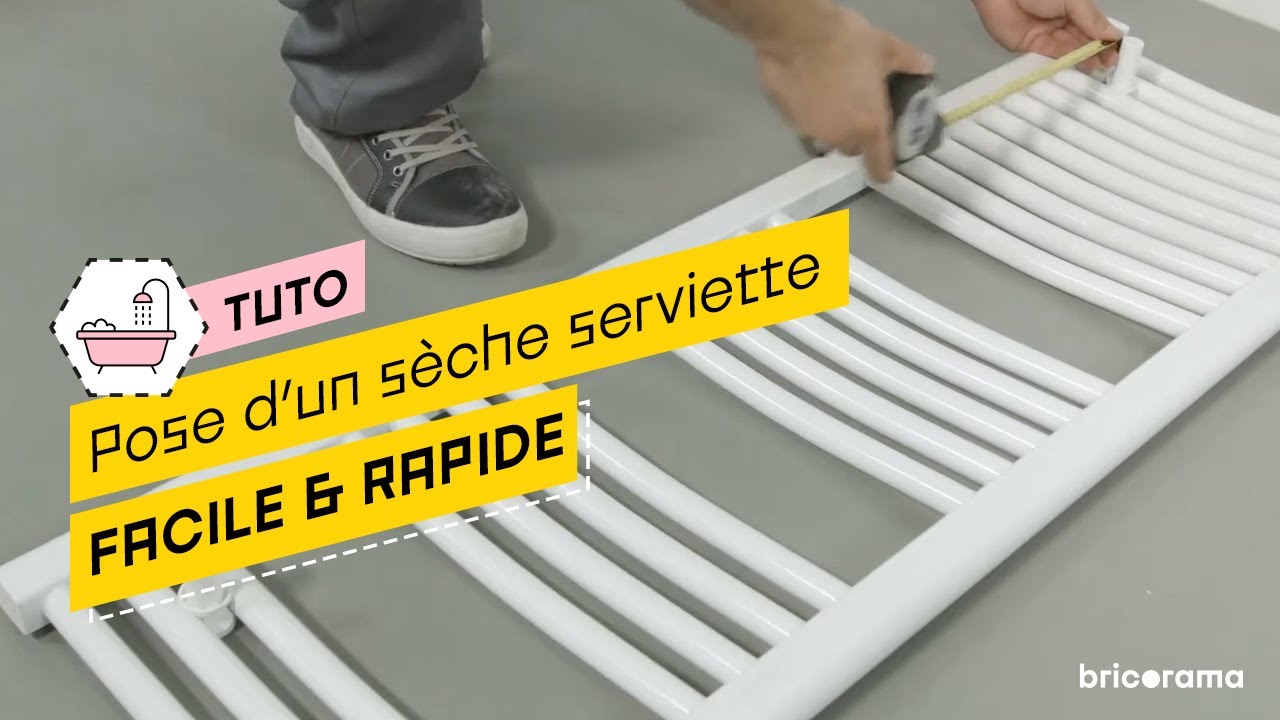 4 étapes pour installer un sèche-serviette électrique ! Bricorama