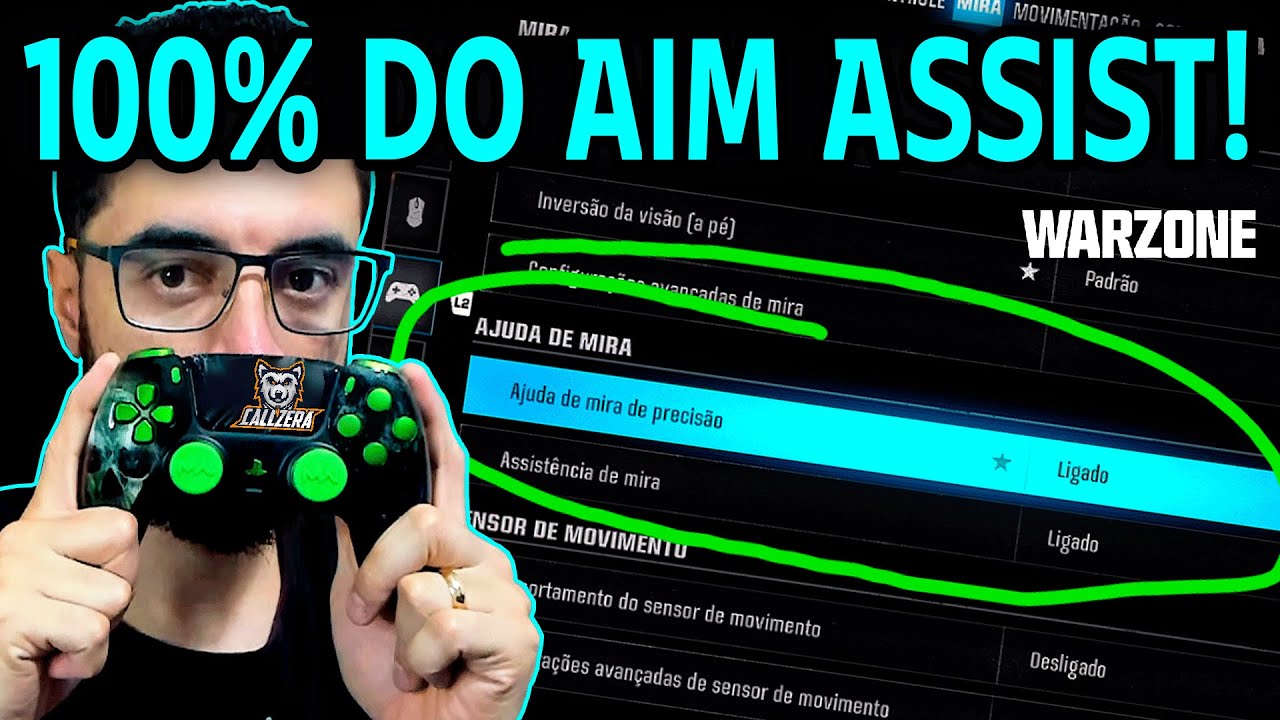COMO USAR FORÇA MÁXIMA DO AIM ASSIST NO WARZONE!