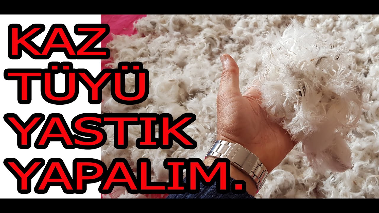 KAZ TÜYÜNDEN YASTIK YAPIYORUZ