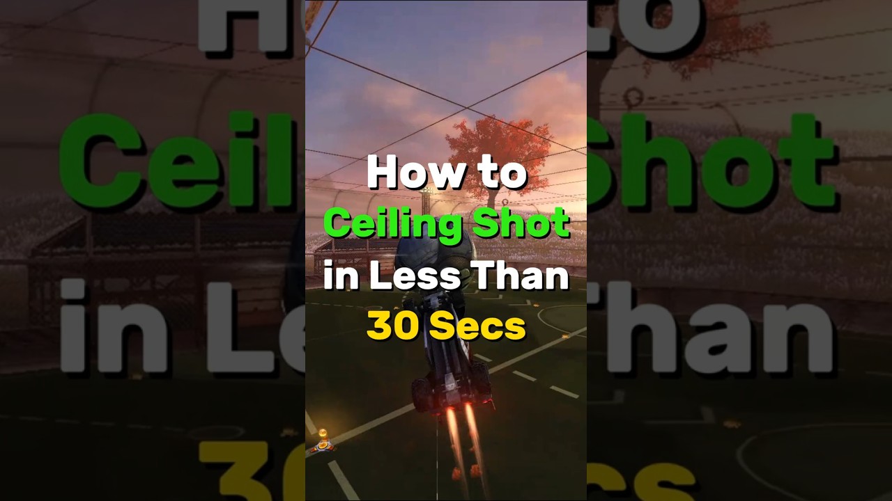 How to Ceiling Shot in LESS than 30 SECONDS! #rocketleague #rl #rocketleagueclips #tutorial