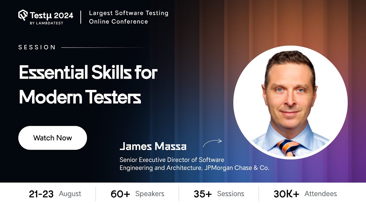 Testing AI, FinOps, and Data Quality |  James Massa  | Testμ 2024 | TestMu AI