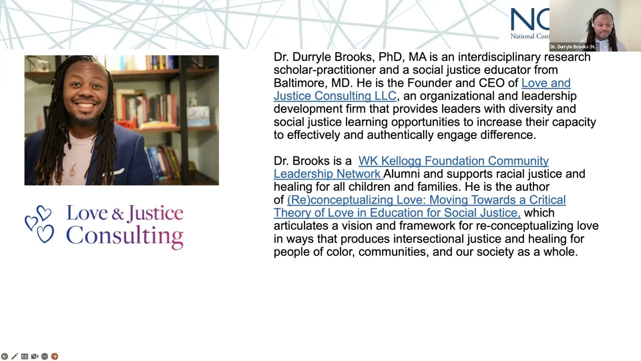 NCORE Webinar Series: Developing a Critical Theory of Love