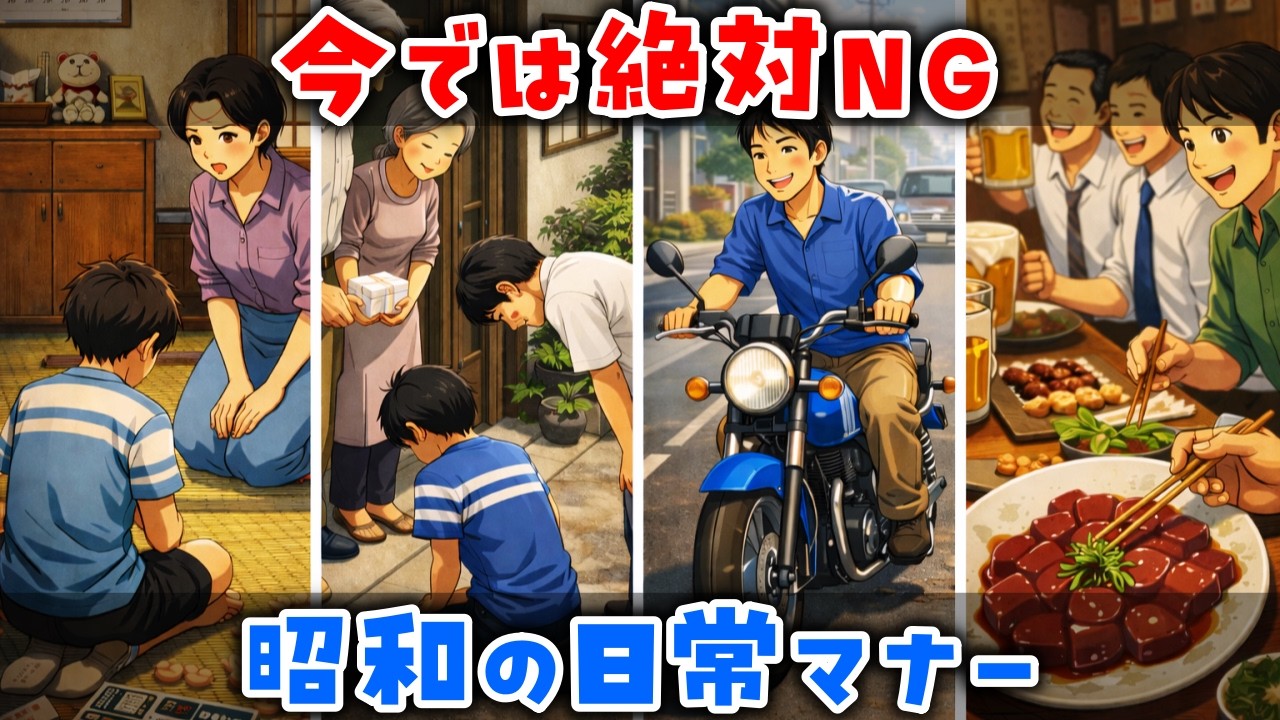 【ゆっくり解説】今では絶対禁止！昭和の「衝撃すぎる」日常マナー　15選