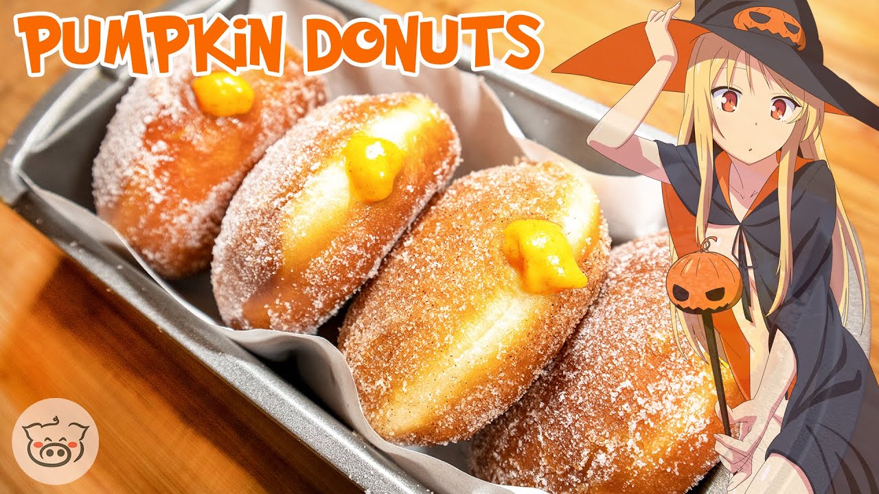 How To Make Pumpkin Custard Cream Donuts