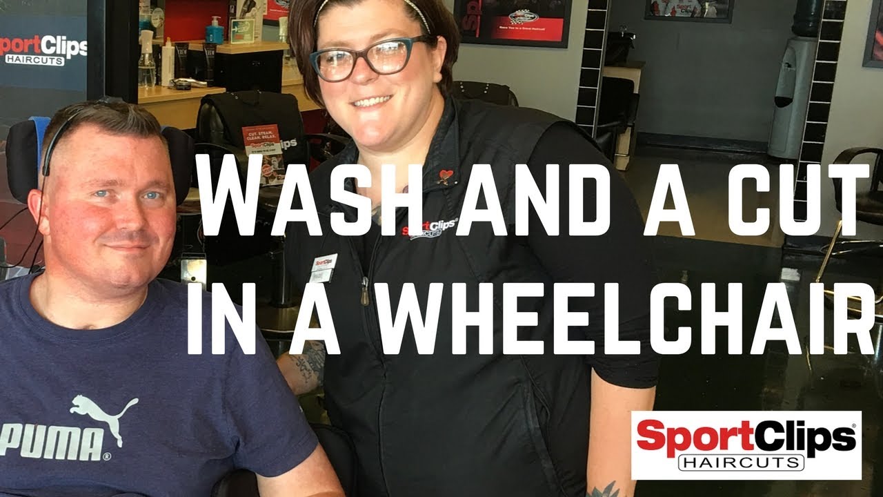 SportClips Accessibility Quadriplegic in Wheelchair Gets MVP Haircut