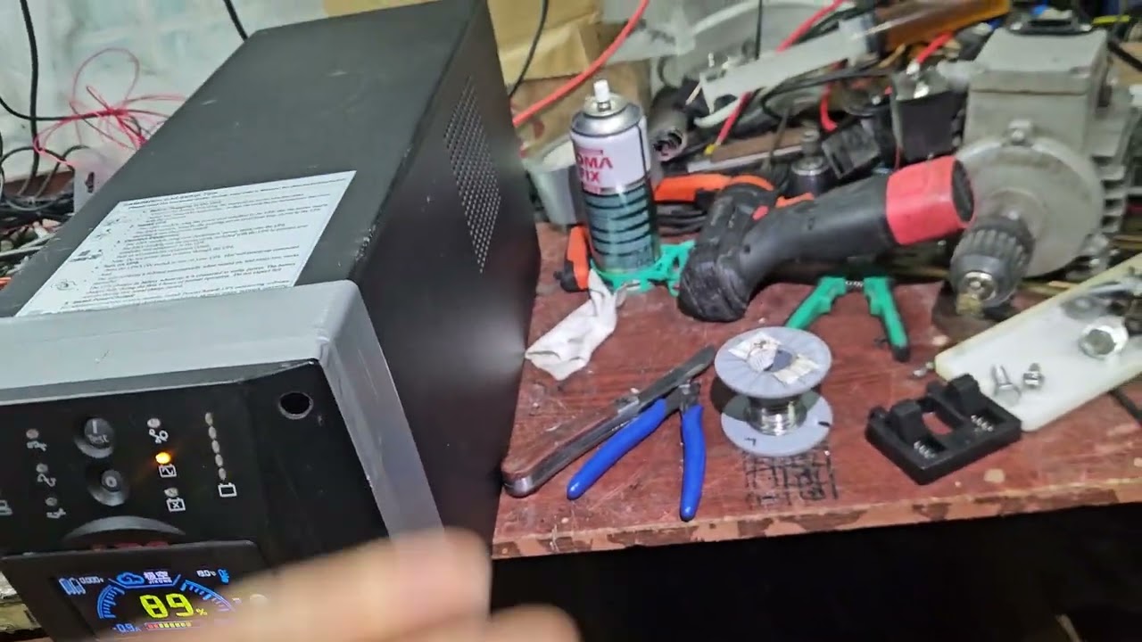 Как делать не стоит. Переделка на li-nmc ups apc 1500.