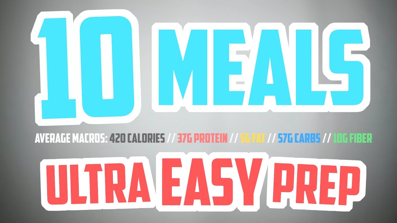 BULK MEAL PREP - 10 x 420 calorie high-protein meals - ULTRA EASY - NO FUSS  -  QUICK