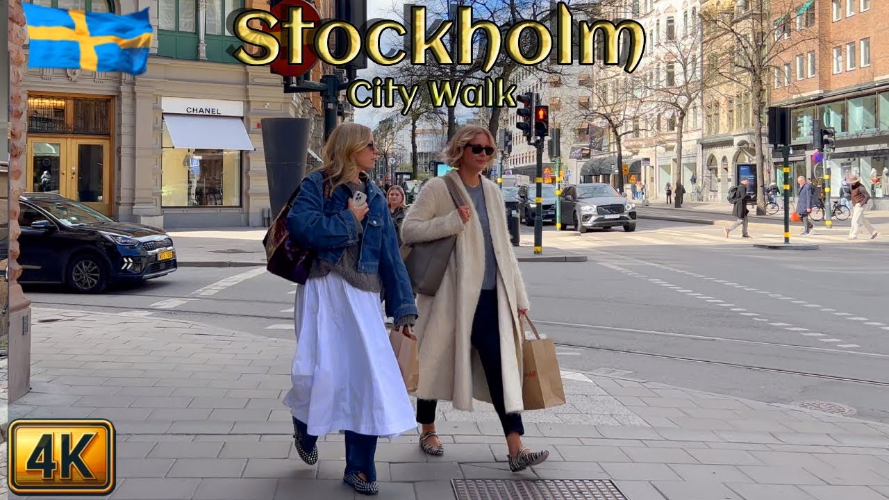 Sweden: Central Stockholm City Walk 4K