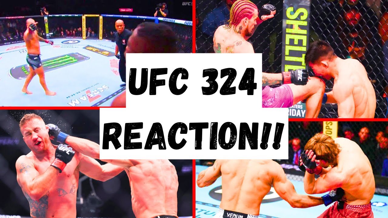 Обзор и реакция на событие UFC 324: Гейтджи против Пимблетта, полный анализ турнира.