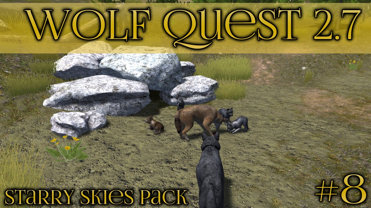 Волчата среди ядовитых цветов 🐺 Wolf Quest 2.7 - Набор «Звёздное небо» 🐺 Эпизод №8