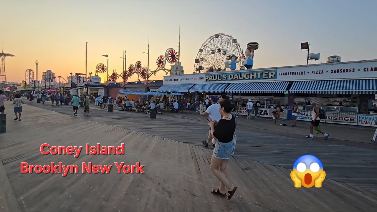 Caminando Por Coney Island en nueva York Un dia de visita al mitico parque Coney Island 