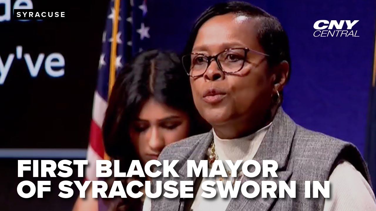 Syracuse swears in first Black mayor, Sharon Owens