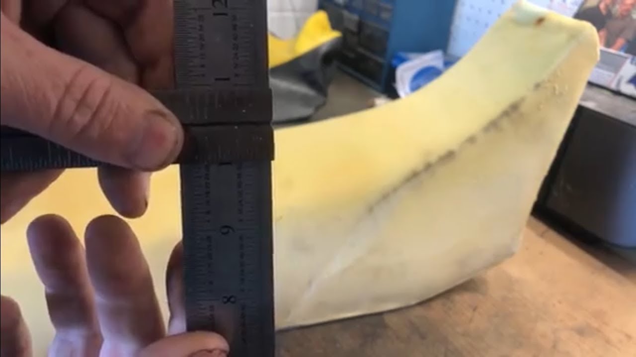 Cutting down a motorcycle seat.