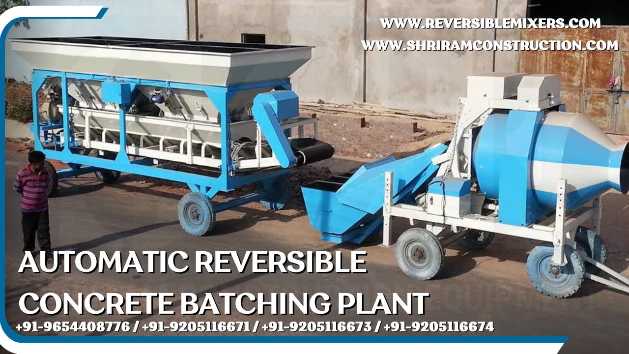AUTOMATIC MOBILE CONCRETE BATCHING PLANT SHRIRAM