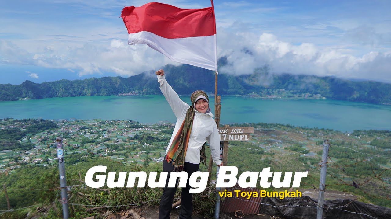 GUNUNG BATUR VIA TOYA BUNGKAH || Jalur paling landai dan syahdu