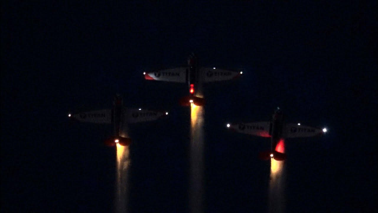 Titan Aerobatic Team Night Display 2025 New Bern Air Show