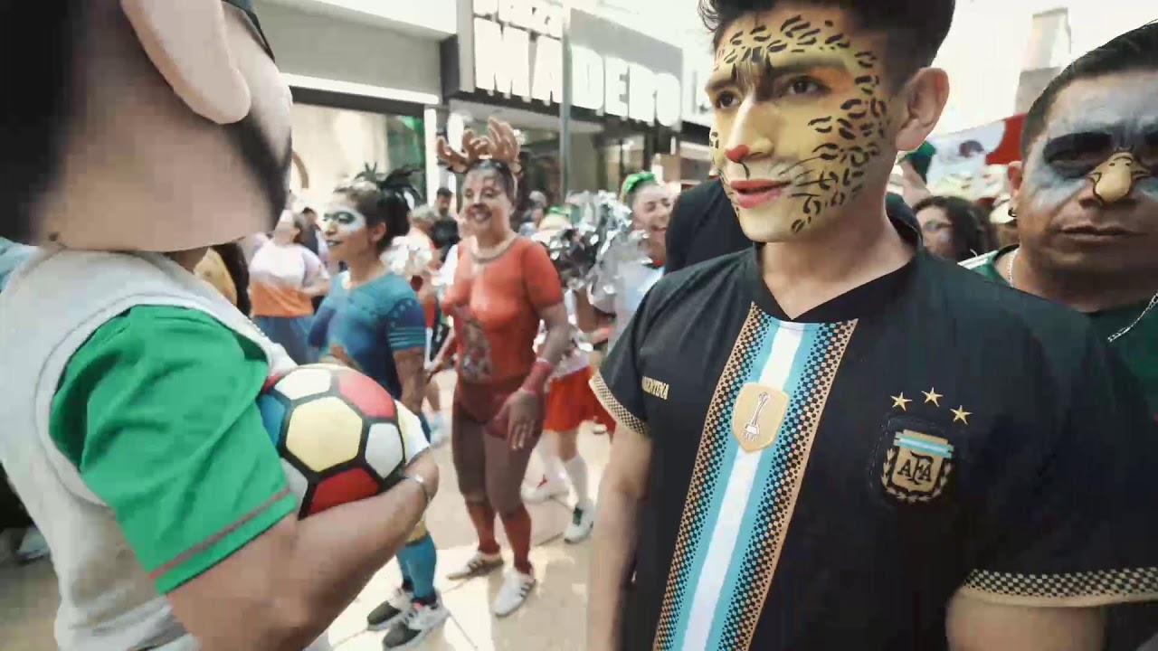 💚🤍❤️⚽ Flashmob #PILARES Amor Mundial ⚽💚🤍❤️