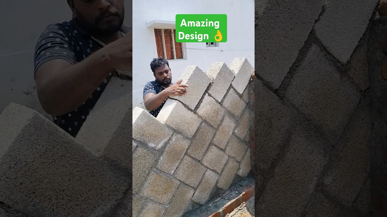 Amazing 👍 compound wall design 👍 #shorts #trending #viralvideo #design #amazing #compound