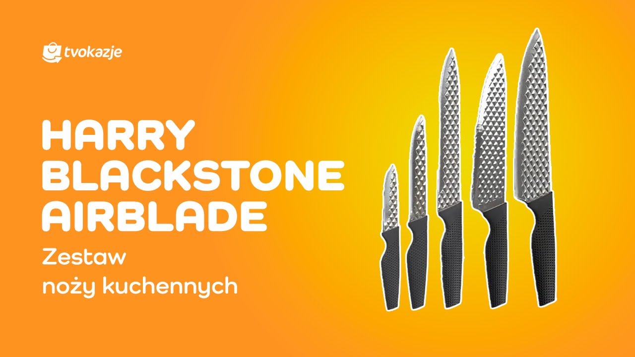 Harry Blackstone Airblade - zestaw noży kuchennych od TV Okazje