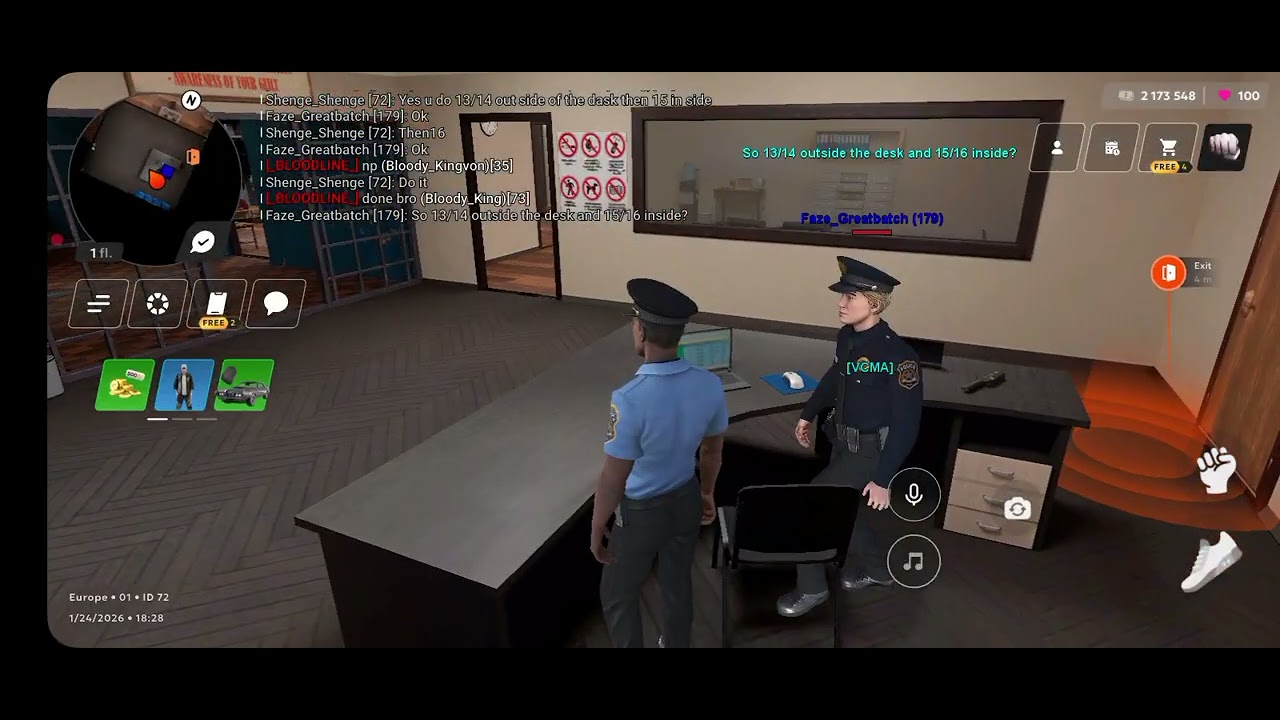 Training new officer how to do arrest and booking a suspect 