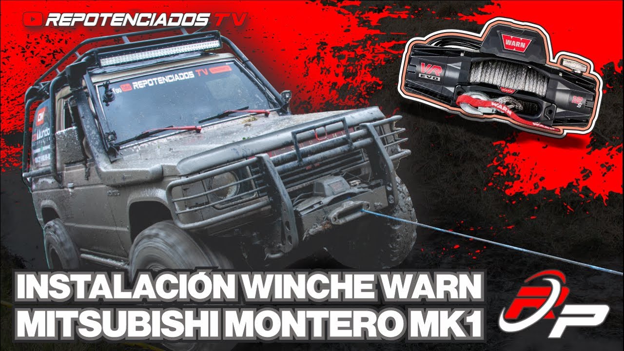 INSTALACIÓN WINCHE MITSUBISHI MONTERO MK1 | WARM EVO 12.000 LB