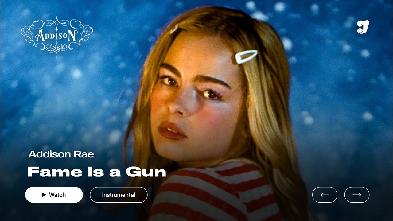 Addison Rae – Fame is a Gun | Instrumental