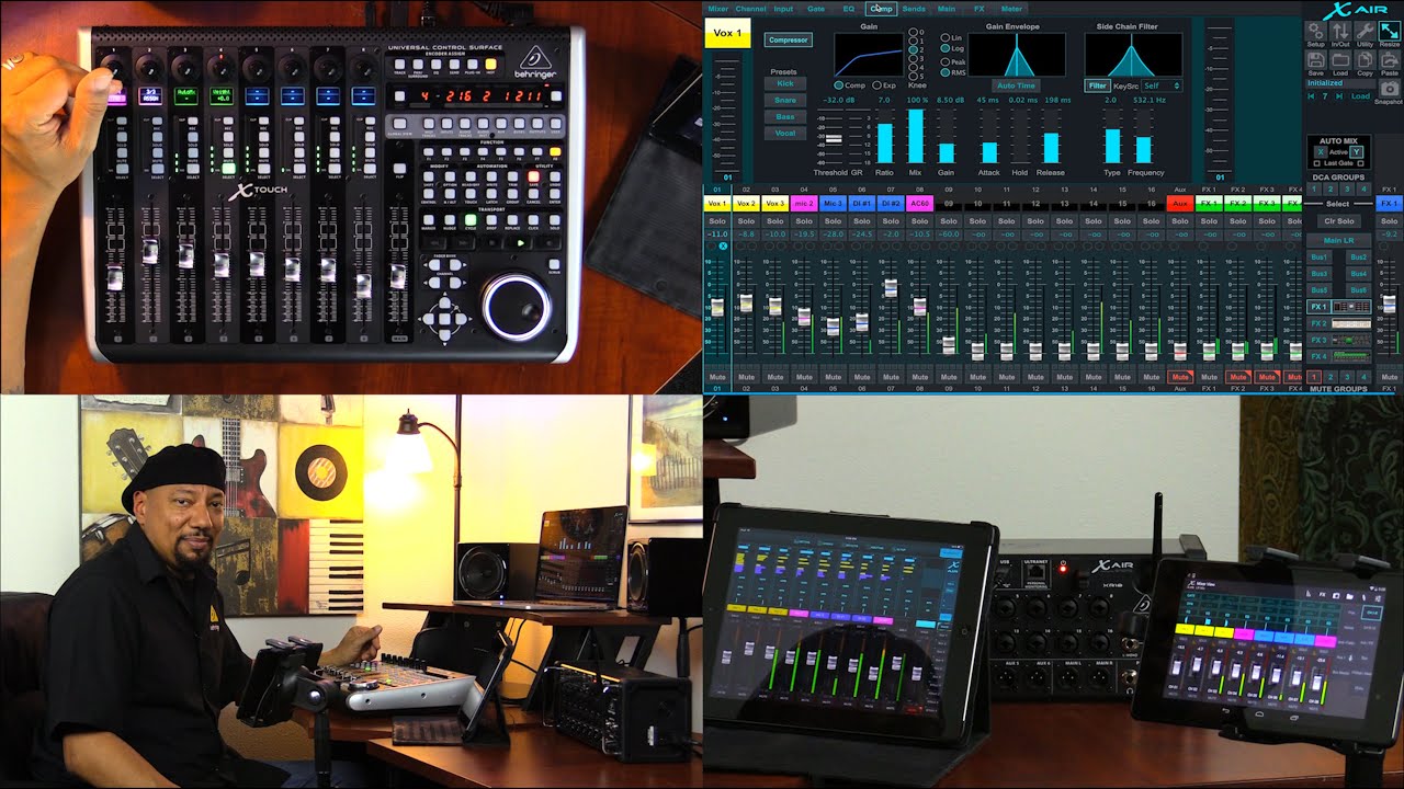 X TOUCH Live Broadcast - Controlling X AIR Digital Mixers