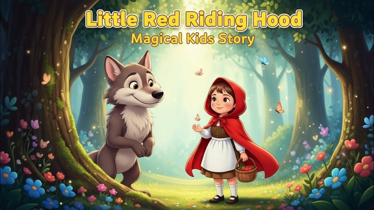 Little Red Riding Hood 🧺🌸 | Magical Kids Bedtime Story | Classic Fairytale Adventure