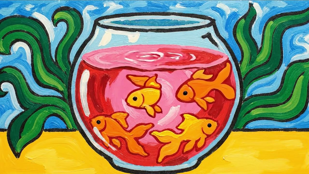 Matisse's Goldfish | Colorful Fauvist Art & Relaxing Piano for Creativity