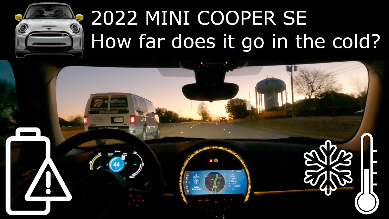 2022 Mini Cooper SE - Cold Weather Range Test  - Suburban & Highway - Real World - Winter - EV