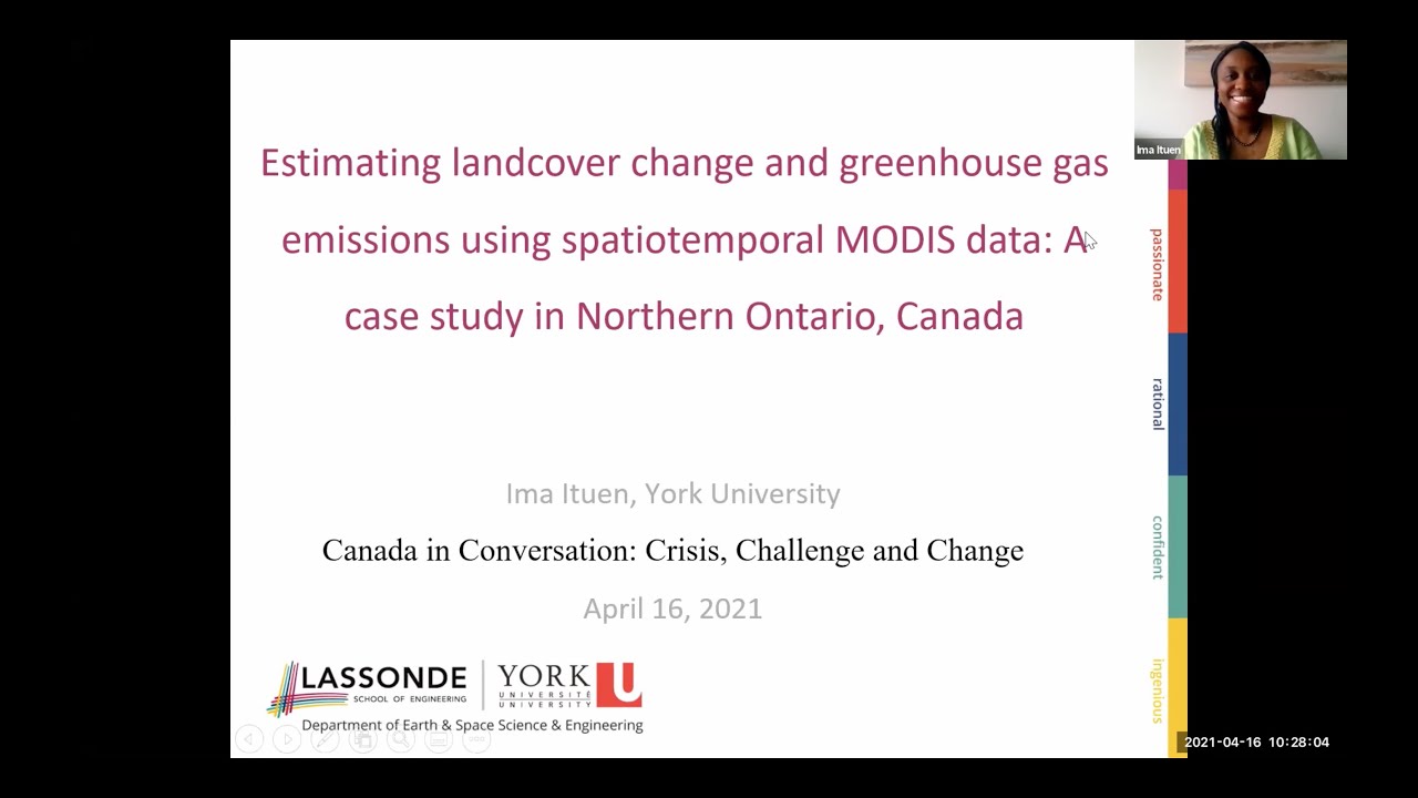 Estimating landcover change & greenhouse gas emissions using spatiotemporal MODIS data (Northern ON)