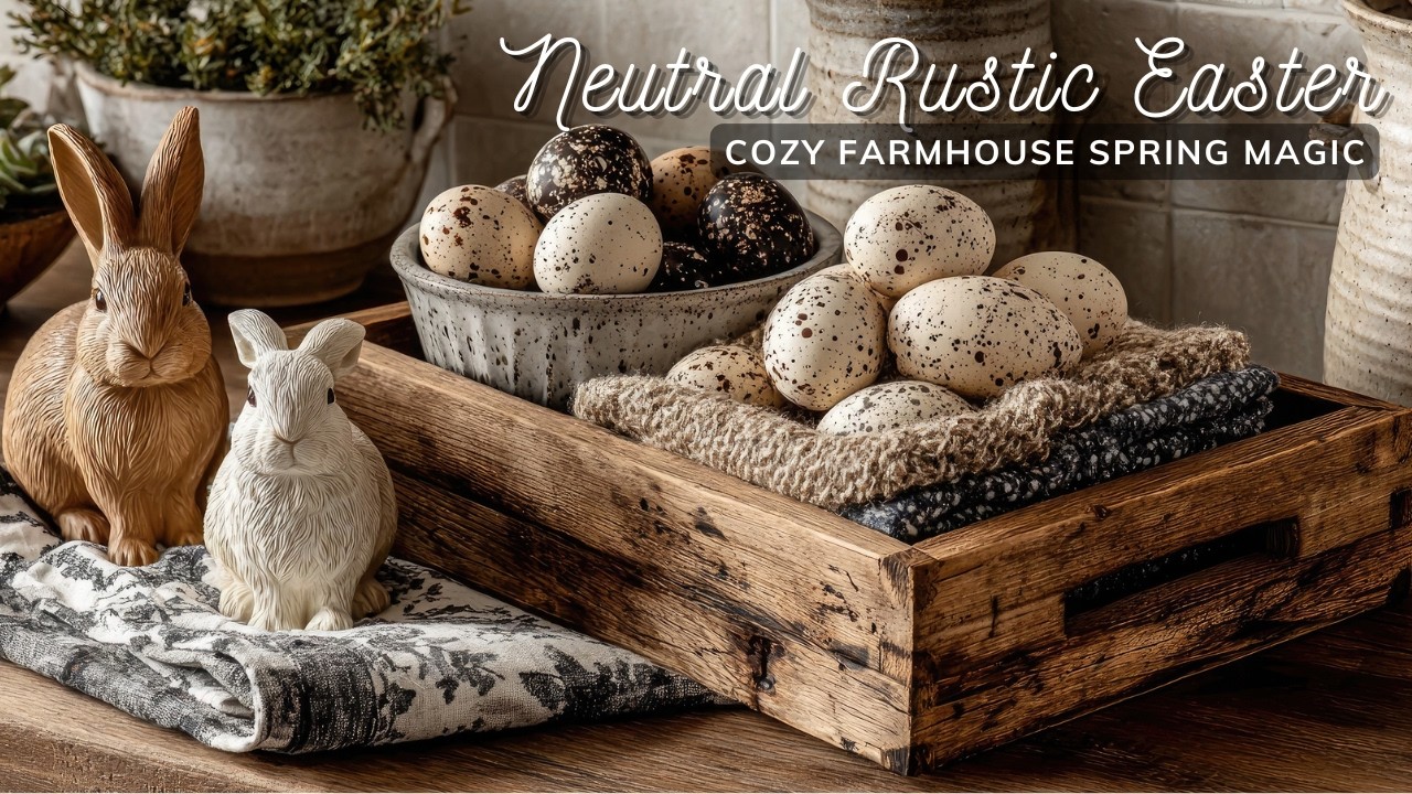 Neutral Farmhouse Spring Decorating Inspiration