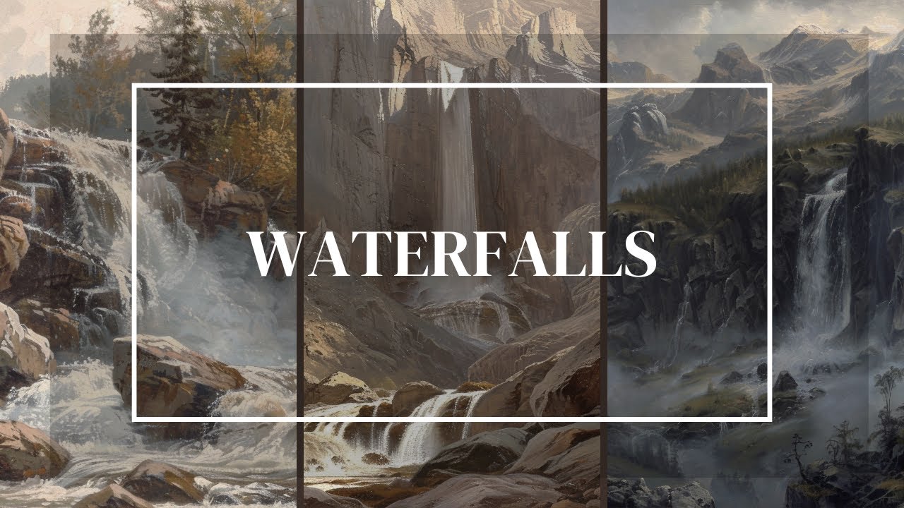 Frame TV Art - Waterfalls (8 paintings)