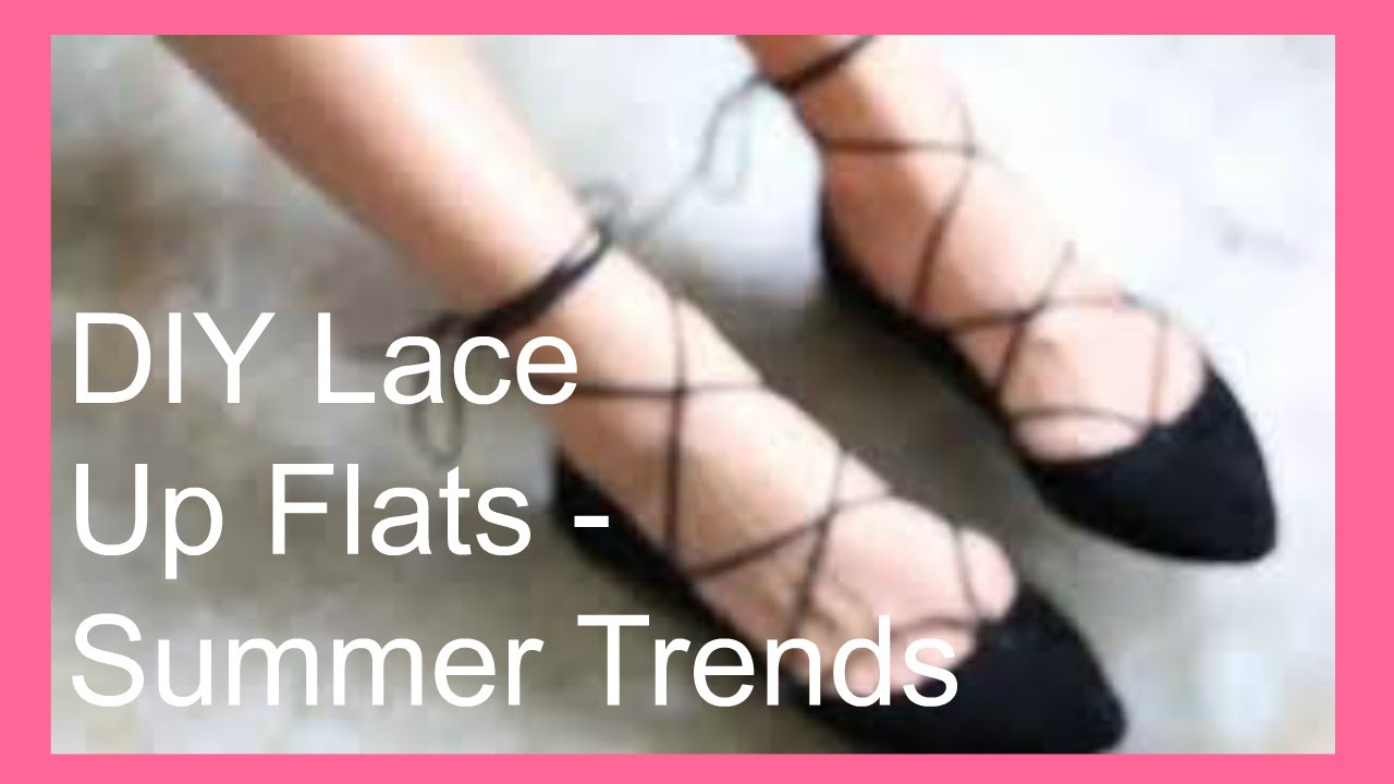 DIY Lace- Up Flats | Trendy Summer Outfit Idea