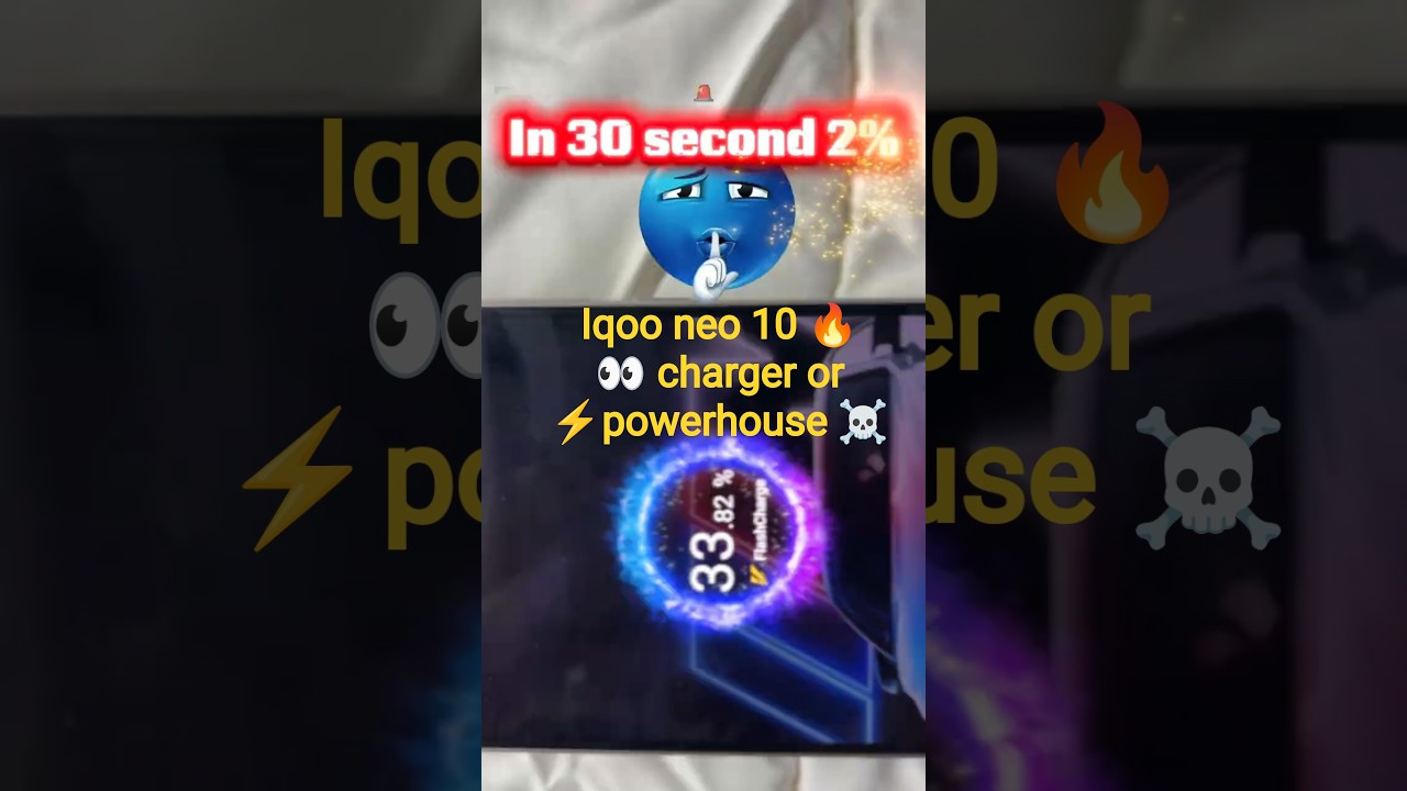 iQOO neo 10 120 watts fast charging test in 1 minute🔥☠️ 